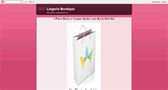 Desktop Screenshot of lingerie-boutique.blogspot.com