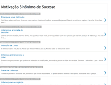 Tablet Screenshot of motivacaosinonimodesucesso.blogspot.com