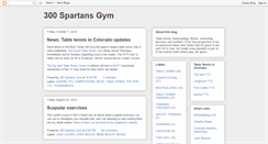 Desktop Screenshot of 300spartansgym.blogspot.com