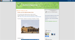 Desktop Screenshot of muslims-in-egypt.blogspot.com