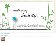 Tablet Screenshot of defining-beauty.blogspot.com