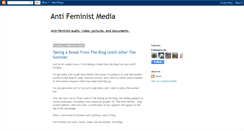 Desktop Screenshot of antifeministmedia.blogspot.com