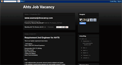 Desktop Screenshot of ahtsjob.blogspot.com