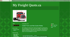 Desktop Screenshot of myfreightquote1.blogspot.com