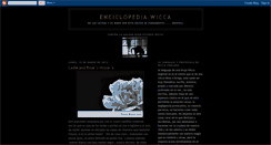 Desktop Screenshot of enciclopediawicca.blogspot.com