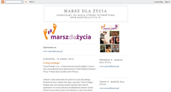 Desktop Screenshot of marszdlazycia.blogspot.com