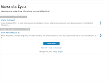 Tablet Screenshot of marszdlazycia.blogspot.com