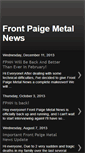 Mobile Screenshot of frontpaigemetalnews.blogspot.com