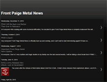 Tablet Screenshot of frontpaigemetalnews.blogspot.com