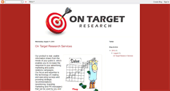 Desktop Screenshot of ontargetresearch.blogspot.com