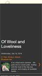 Mobile Screenshot of ofwoolandloveliness.blogspot.com