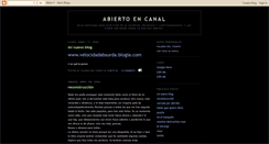 Desktop Screenshot of abiertoencanal.blogspot.com