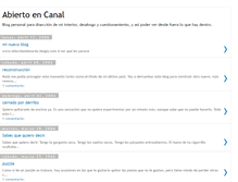 Tablet Screenshot of abiertoencanal.blogspot.com