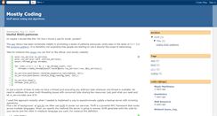 Desktop Screenshot of mostlycoding.blogspot.com