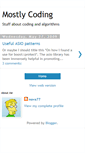Mobile Screenshot of mostlycoding.blogspot.com