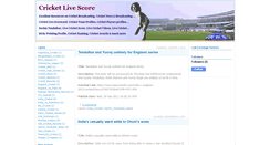 Desktop Screenshot of live-score-cricket-news.blogspot.com