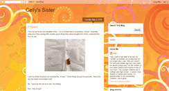 Desktop Screenshot of cellyssister.blogspot.com