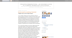 Desktop Screenshot of creativeperspectivesandtrends.blogspot.com