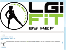 Tablet Screenshot of lgilifeandfitness.blogspot.com