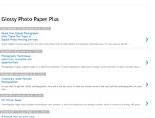 Tablet Screenshot of glossy-photo-paper-plus.blogspot.com