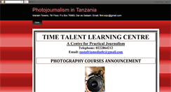 Desktop Screenshot of photojournalismtanzania.blogspot.com