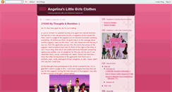 Desktop Screenshot of angelinaslittlegirlsclothes.blogspot.com