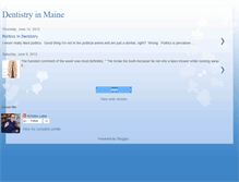 Tablet Screenshot of mainedentist.blogspot.com