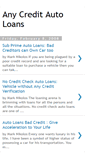 Mobile Screenshot of anycreditautoloannow.blogspot.com