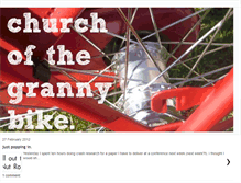 Tablet Screenshot of churchofthegrannybike.blogspot.com
