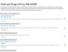 Tablet Screenshot of food-drugs-info.blogspot.com