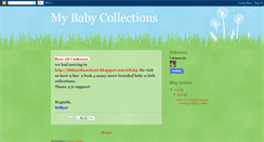 Desktop Screenshot of mybabycollections.blogspot.com