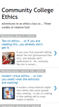 Mobile Screenshot of communitycollegeethics.blogspot.com