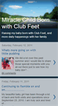 Mobile Screenshot of miraclechildbornwithclubfeet.blogspot.com