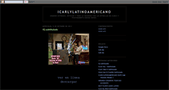 Desktop Screenshot of icarlylatinoamericano.blogspot.com
