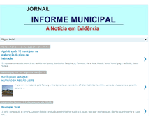 Tablet Screenshot of jornalinformemunicipal.blogspot.com