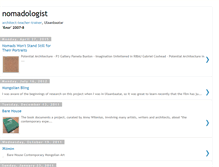 Tablet Screenshot of nomadologist-nomadology.blogspot.com