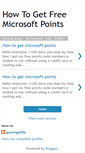 Mobile Screenshot of freemicrosoftpoints.blogspot.com