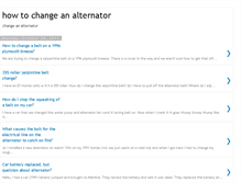 Tablet Screenshot of how-to-change-an-alternator.blogspot.com