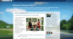 Desktop Screenshot of mujeresexitosasenlatv.blogspot.com