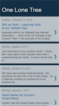 Mobile Screenshot of onelonetree.blogspot.com