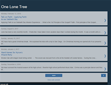 Tablet Screenshot of onelonetree.blogspot.com