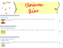 Tablet Screenshot of clarisimosdias.blogspot.com