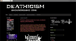 Desktop Screenshot of deathicism-zine.blogspot.com
