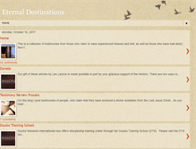 Tablet Screenshot of eternal-destinations.blogspot.com