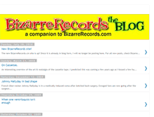 Tablet Screenshot of bizarrerecords.blogspot.com