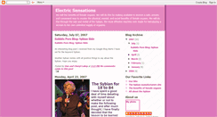 Desktop Screenshot of electricsensations.blogspot.com