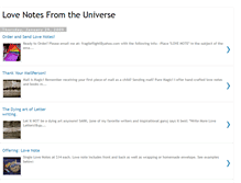 Tablet Screenshot of lovenotesfromtheuniverse.blogspot.com