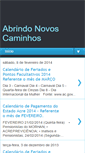 Mobile Screenshot of abrindosnovoscaminhos.blogspot.com