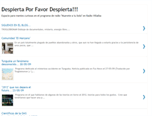 Tablet Screenshot of despiertaporfavordespierta.blogspot.com