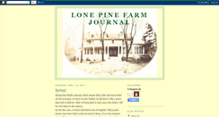 Desktop Screenshot of lonepinefarm.blogspot.com